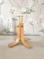 Wooden 80s table lamp