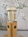 80s wooden table lamp
