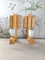 Wooden vintage wall lamps