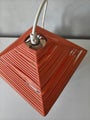 Retro Pendant Lamp, Orange and White