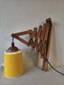 Vintage scissor wall lamp