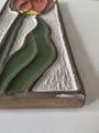 Vintage Ceramic Wall Tile with Flower, TEKT