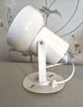 Vintage Wall Spotlight Pair, White Metal