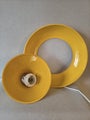 Vintage ceiling lamp, yellow