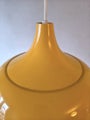 Vintage ceiling lamp, yellow