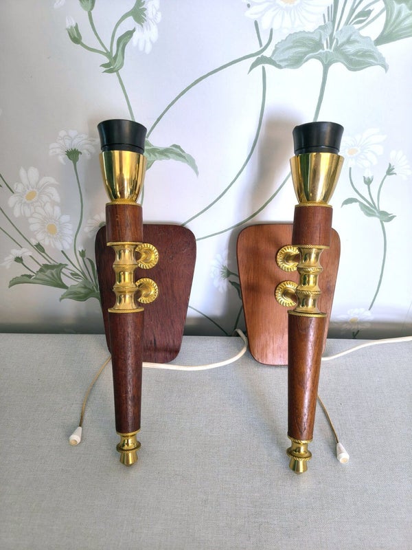 Vintage puiset sein&auml;valaisimet