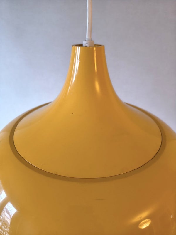 Vintage ceiling lamp, yellow